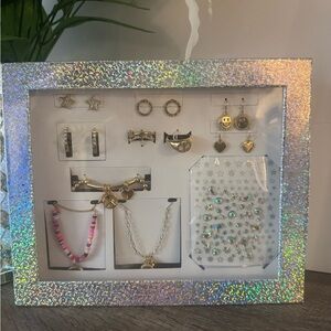 Holographic Jewelry Set with Earrings and Necklaces